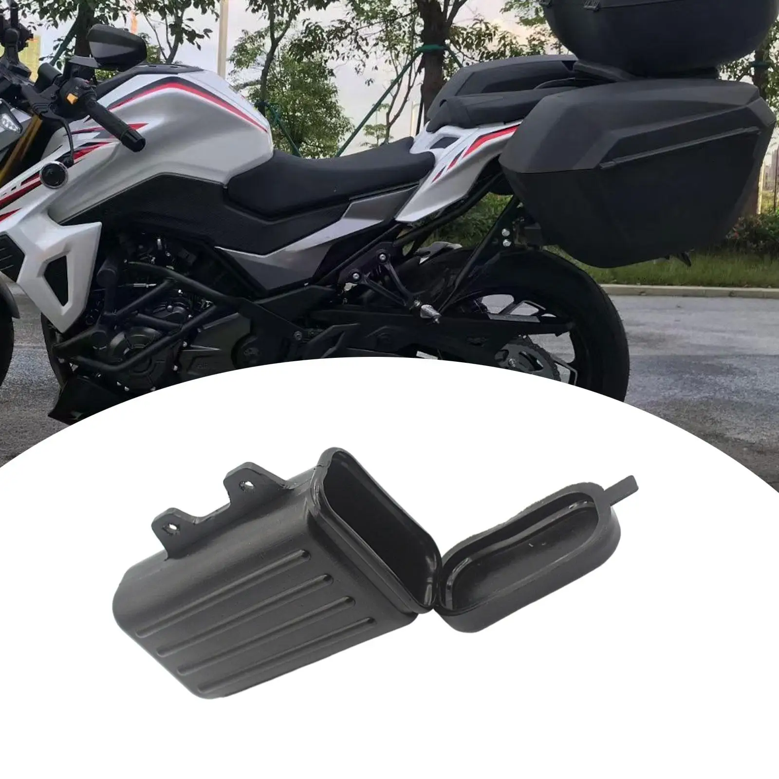 

Motorcycle Tool Box Compatible Spacious Black Replacement Easy Installation Tool Holder for DR200 TW225 DR250 Djebel TW200