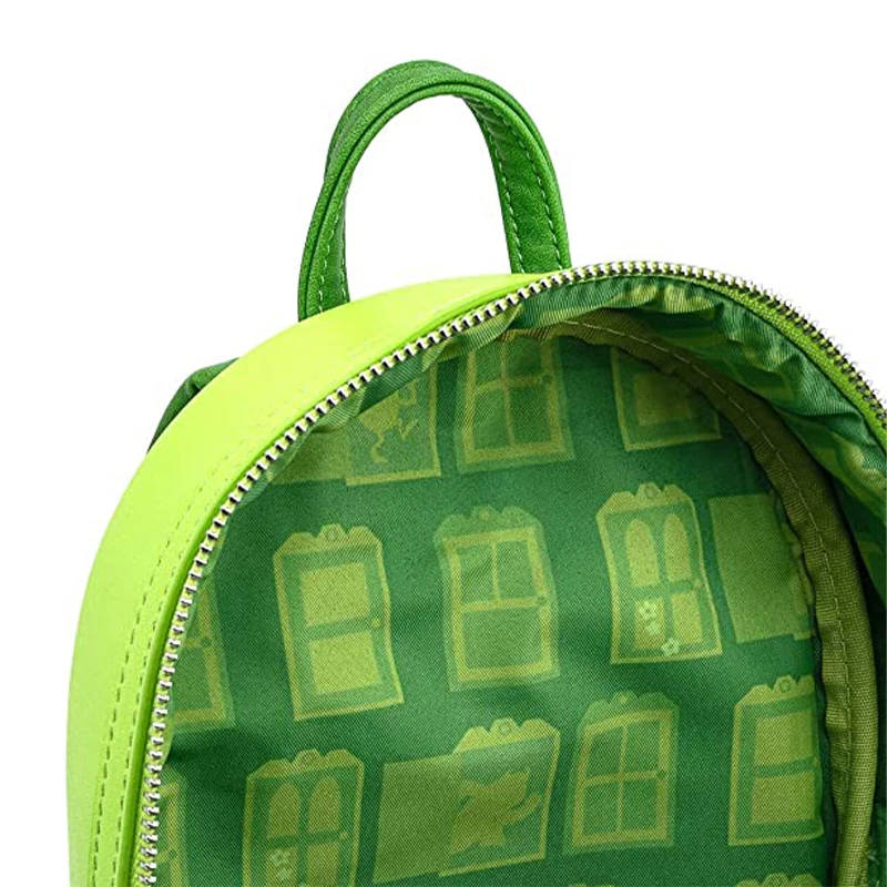 Loungefly Disney Monsters Inc Mike Wazowski Scare Cosplay Womens Double Strap Shoulder Bag Purse Mini Backpack