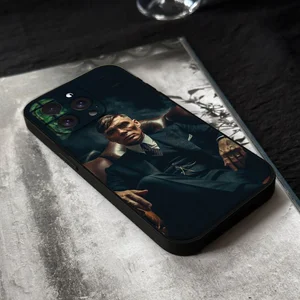 Casing Ponsel Penutup Mata Runcing Thomas Shelby untuk Iphone 16 15 11 13 14 Pro Max 7 8 Plus X Xr X Max Casing Penutup Cangkang Hitam 12mini 12 penutup mata kelingking penjualan terbaik - №