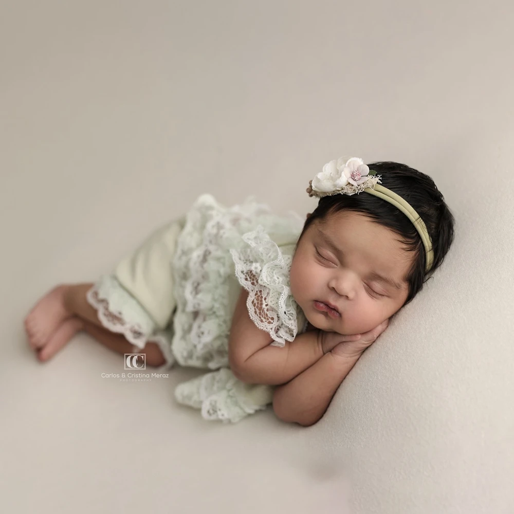 Newborn Photography Props Lace Romper Baby Photo Props Baby Girl Clothes Newborn Size Photography Outfit