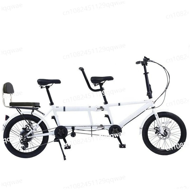 Folding Double Bicycle Family Carbon Fiber Road Bicycle Double Bicycle Folds 20 Inches
