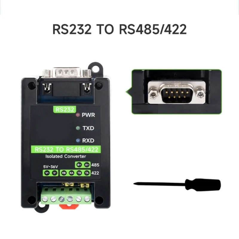 652F Convertitore isolato efficiente da RS232 a RS485/422 per sistemi controllo industriale