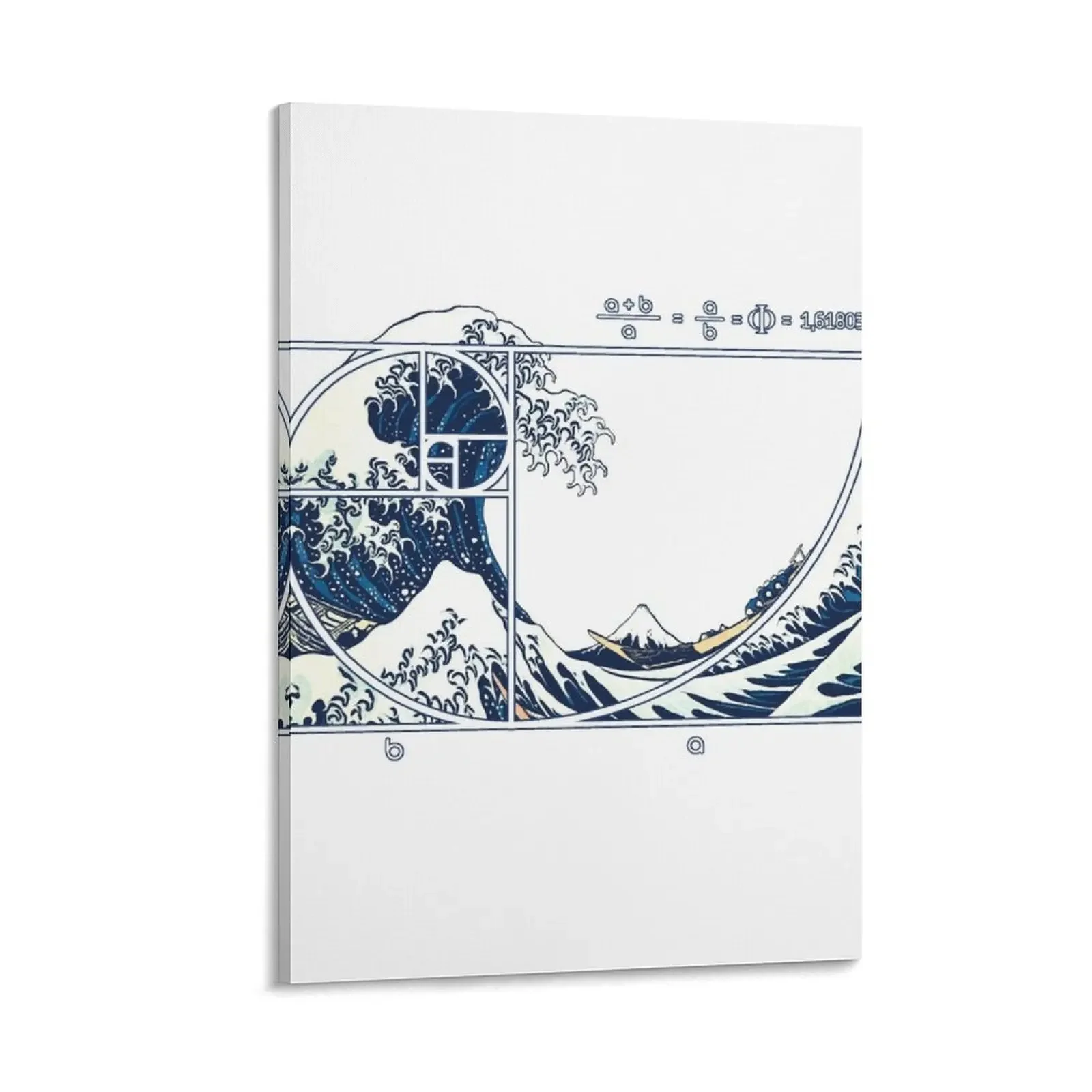 

The Great Fibonacci Wave Canvas Painting art Decoration wall nordic home decor