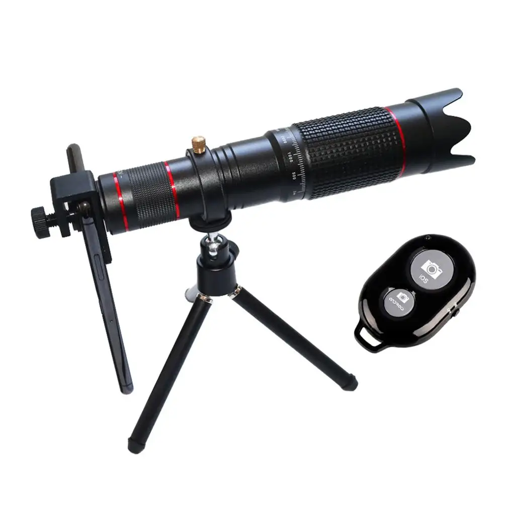 36x Mobile Phone Telephoto Telescope Camera Lens & Clip-on Holder