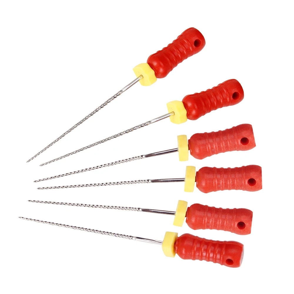 6 Teile/schachtel Dental Endo K-Dateien AZDENT Hand Verwenden Wurzelkanal Datei Edelstahl 21mm & 25mm 06 # -40 # Instrument für Zahnheilkunde – Detail 6