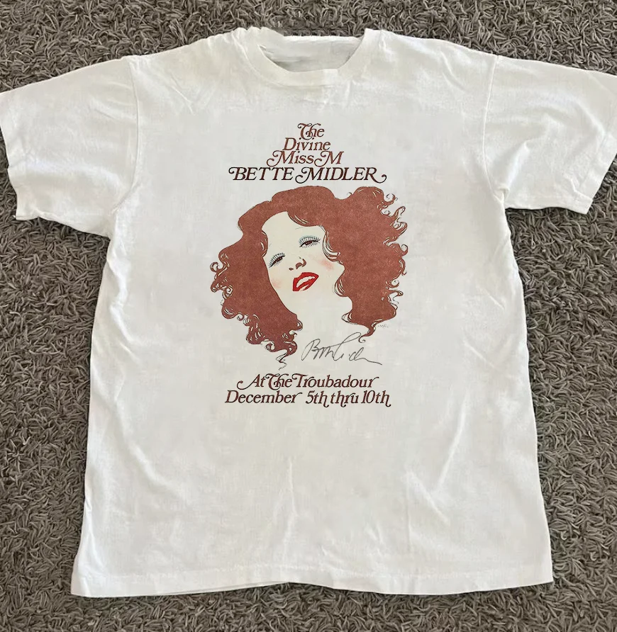 Bette Midler The Divine Miss Signature White Tee Unisex T-Shirt All Size