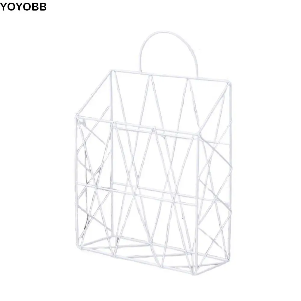 

Multi-purpose 2023 with Handle Iron for Office Home Wall Hanging Bookshelf Desktop Organizer Rack File Holder Newspaper Holder