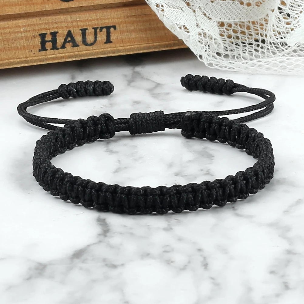 Fashion Handmade Braided Rope String Bracelet Colorful Adjustable Knots Bangle for Friendship Gift Good Lucky Multicolor Jewelry view 4