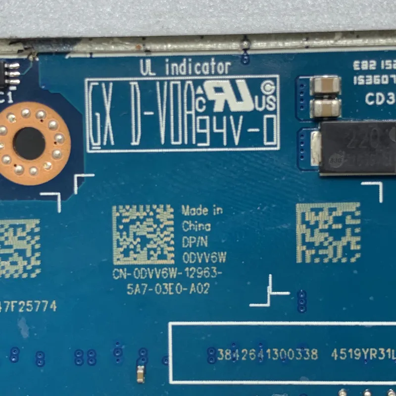 

Материнская плата для ноутбука Dell 15 R2 17 R3 CN-0DVV6W 0DVV6W DVV6W с процессором SR2FQ I7-6700HQ N16E-GT-A1 3G AAP21 LA-C912P 100% тестирование