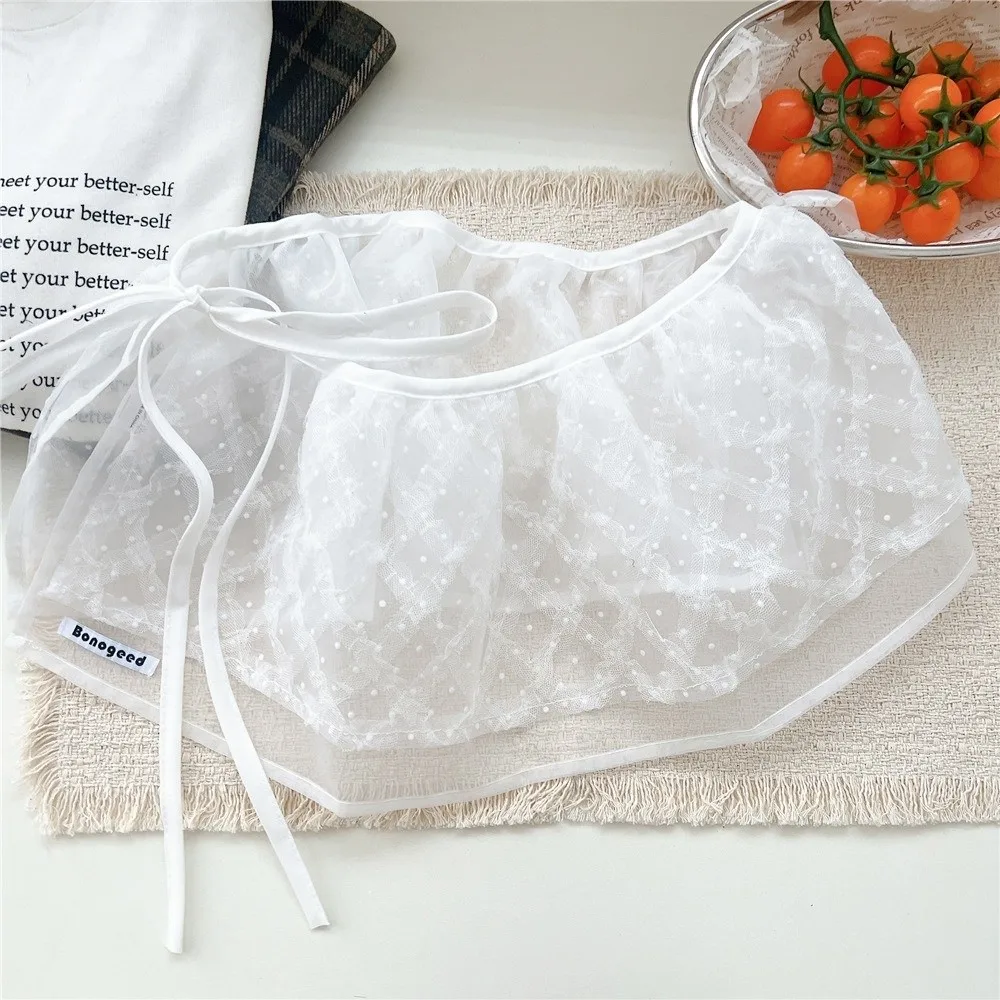 

Модные белые кружевные мини-юбки из сетки в стиле Y2K, уличная одежда, юбка-обертка в стиле Харадзюку, подарки