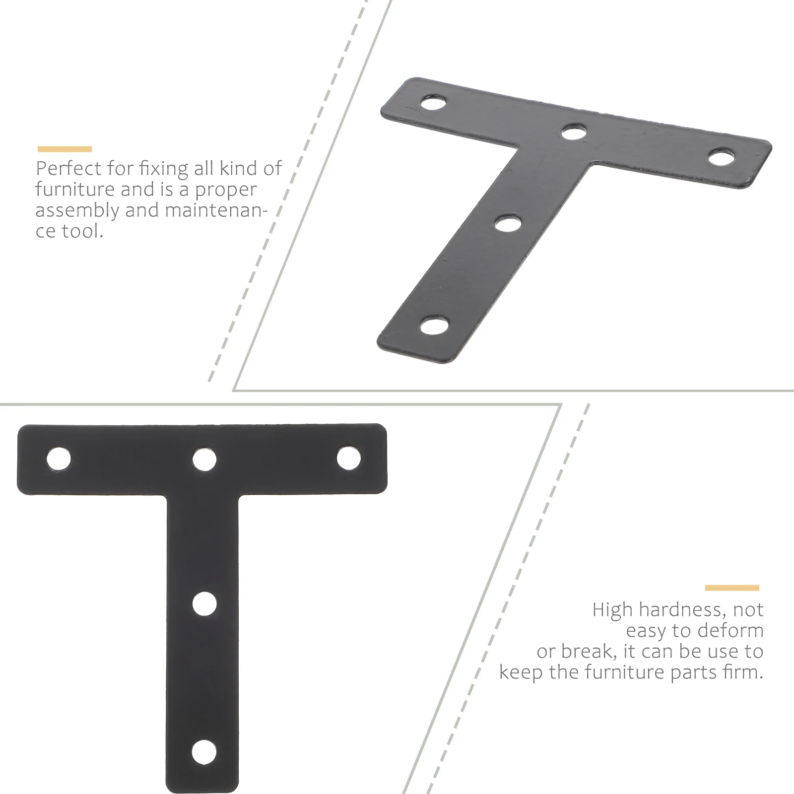 Рисунок 3 - Black T-shaped Corner Brackets