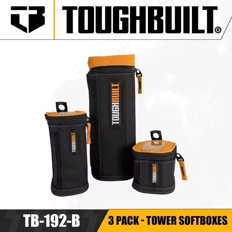 TOUGHBUILT TB-192-B 3 Pack - Tower Softboxes Small Parts Organizer for Tools Screw Parts Organizer Power Tool Accessories