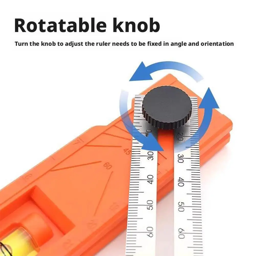 90 Degree Woodworking Square High Precision Angle Ruler Portable Multi-Functional Scriber Depth Gauge Positioning Measuring Tool