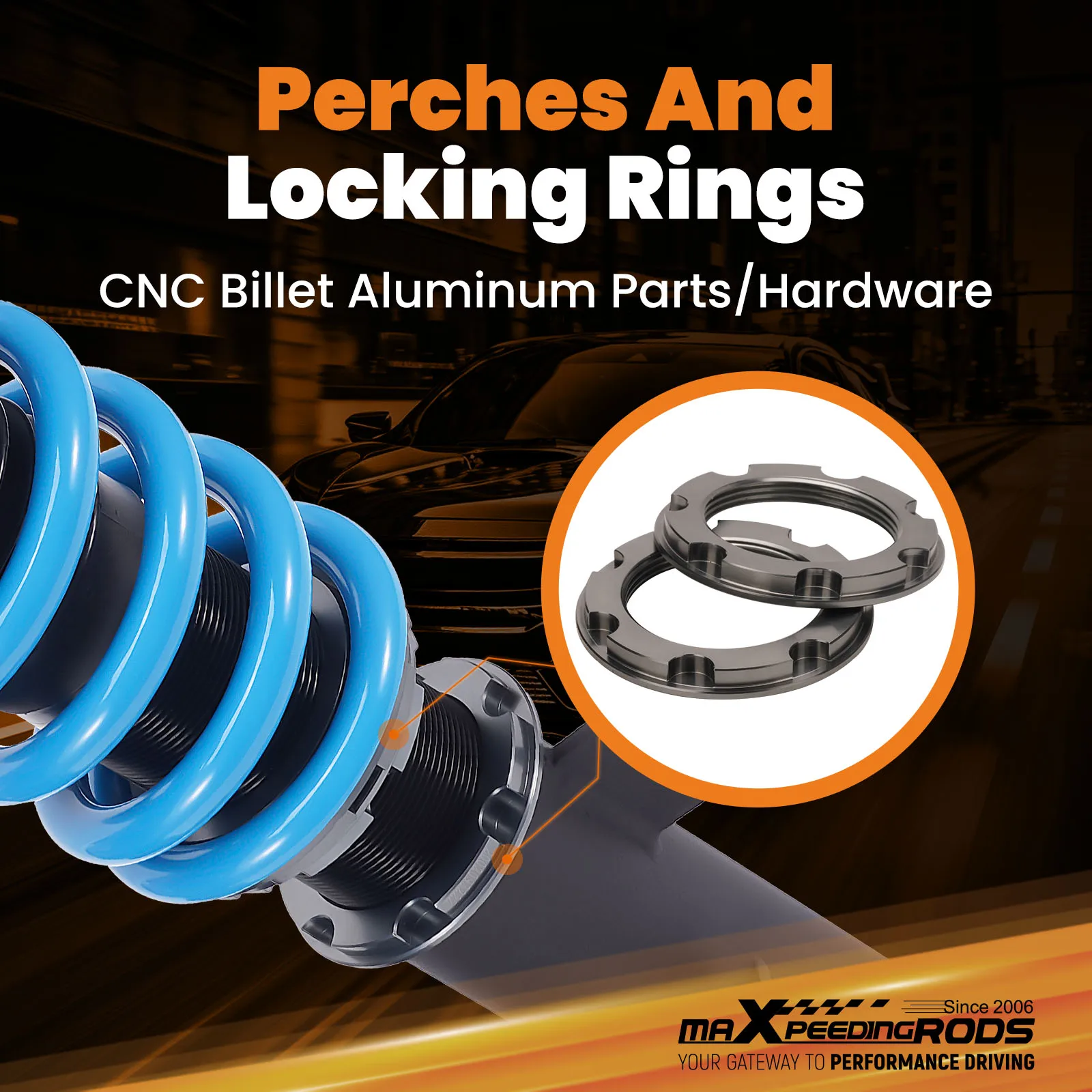 

Комплект подвески Maxpeedingrods T6 Coilovers для Toyota Corolla 2009-2014 E140