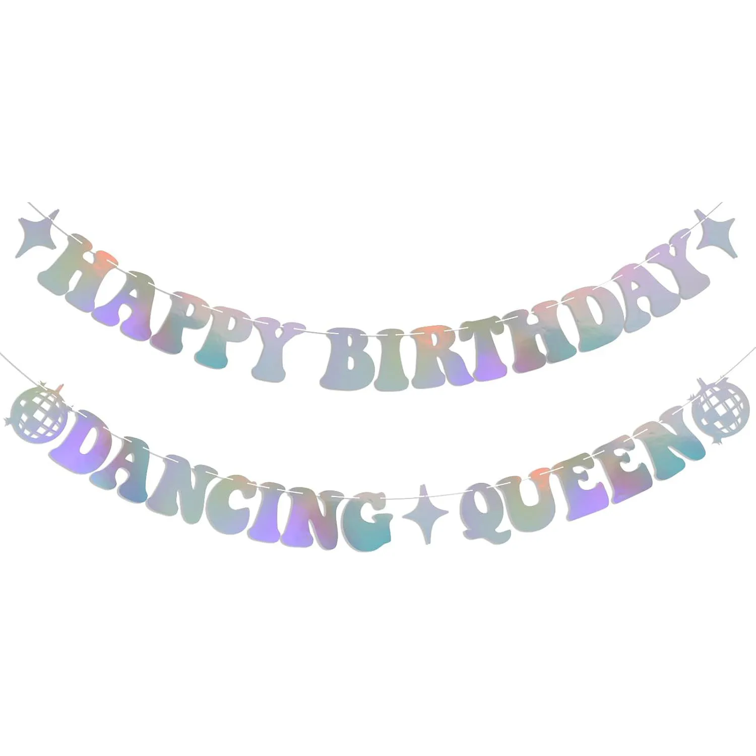 Feliz Cumpleaños, Pancarta de Reina Bailarina, Decoraciones Temáticas de Reina Bailarina para Fiestas de Cumpleaños, Decoraciones de Cumpleaños Disco, Decoración Mamma Mia