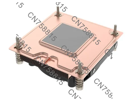 Full copper material, 1700, 1200, 115X side-blown turbo fans, V12 1U ultra-thin VC immersion server