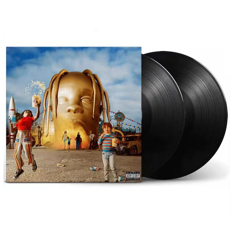 

Rap Travis Scott Music Vinyl LP Astroworld Album SICKO MODE 2pcs Music Record Cosplay Long Playing Record Phonograph Turntable