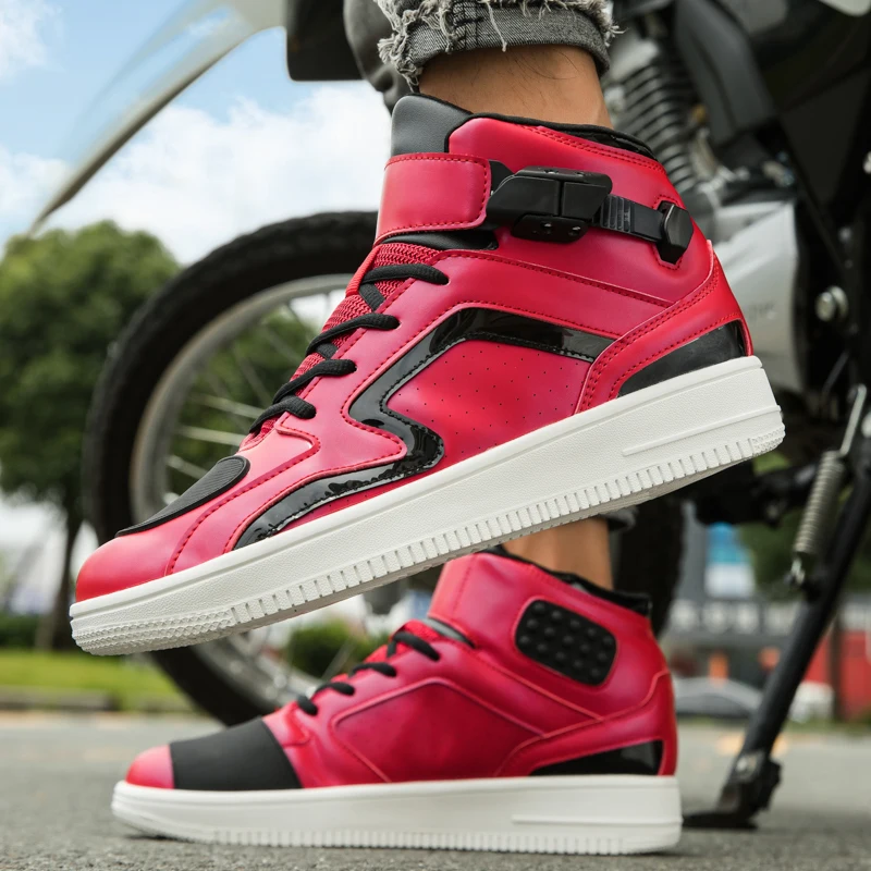 أحذية ركوب الدراجات النارية الواقية الجديدة للجنسين للفصول الأربعة عالية الجودة ومضادة للانزلاق، أحذية ركوب الدراجات على الطرق الوعرة قابلة للتنفس