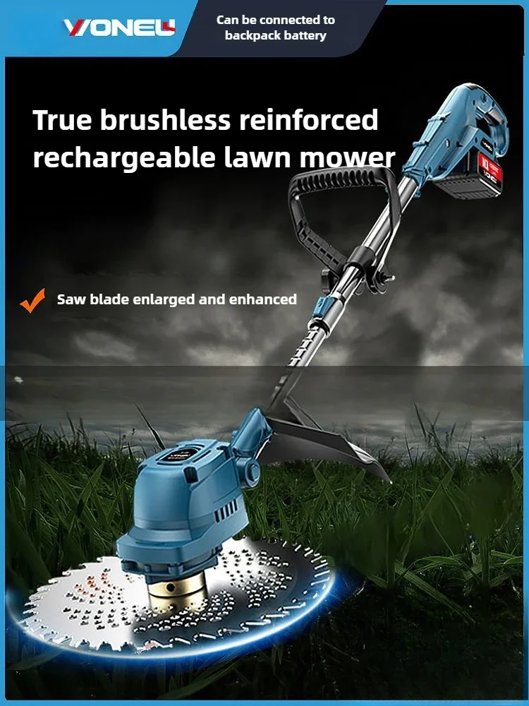 

Электрическая газонокосилка Небольшая бытовая газонокосилка Литиевая батарея перезаряжаемая мощная газонокосилка артефакт