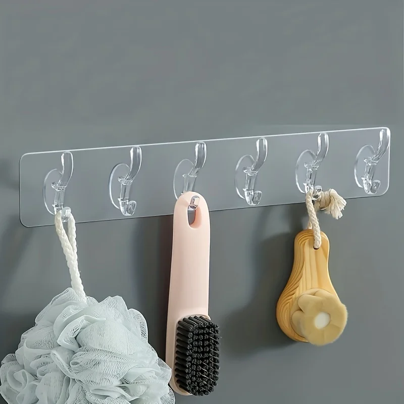 2 Stück wasserdichte selbstklebende Wandhaken, wandmontierter Handtuch- und Mantelhaken, Badezimmer-Organizer, Handtuchhalter für die Wand