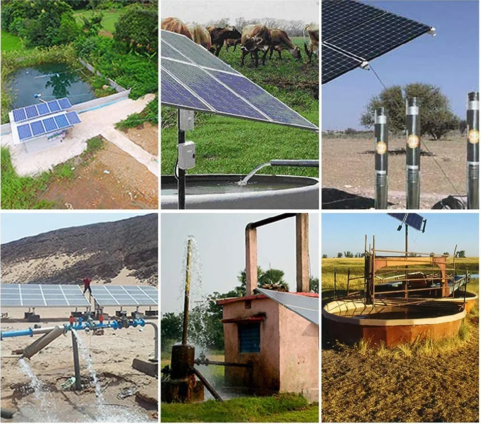3 Inch Solar Energy System Powered Dc Deep Well Water Pump For Irrigation River