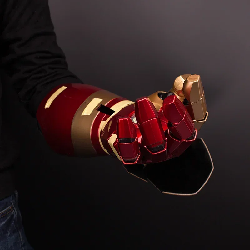 In Stock 1/1 Iron Man Armor Wearable Arm Mark42 MK42 MK3 MK7 Wrist Gloves Sound and light function Cosplay Toy Collection Hobby