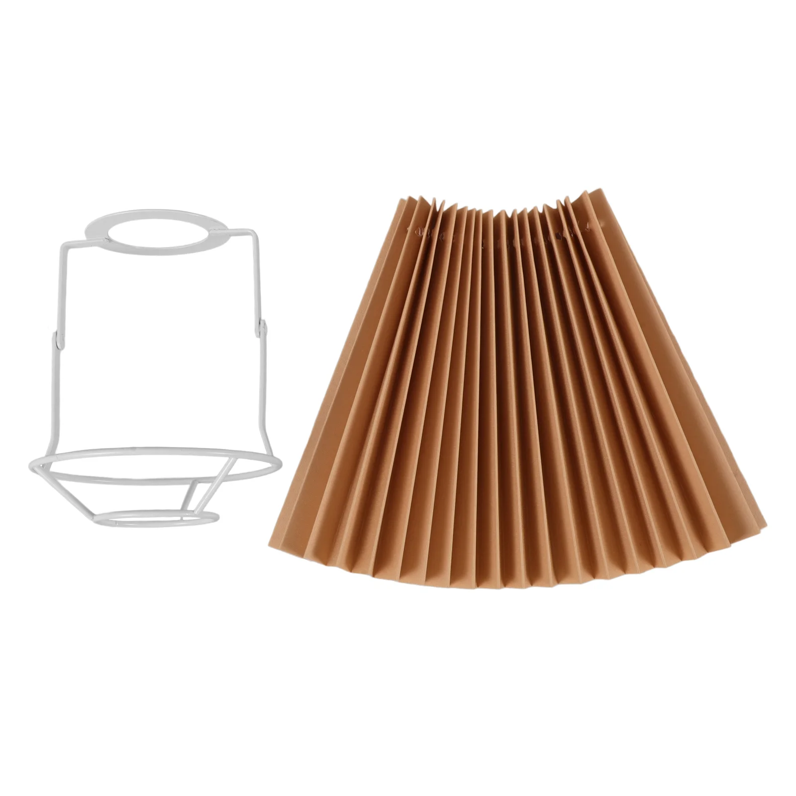 Pleated Lampshade Chandelier Ceiling Fan for Desk Floor Indoor Table Iron Replacement Small