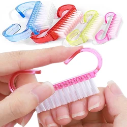 10/1Pcs Acrylic Nail Brush Mix Color Plastic Cleaning Nail Brushes Nail Art Manicure Pedicure Soft Remove Dust File Tools Set