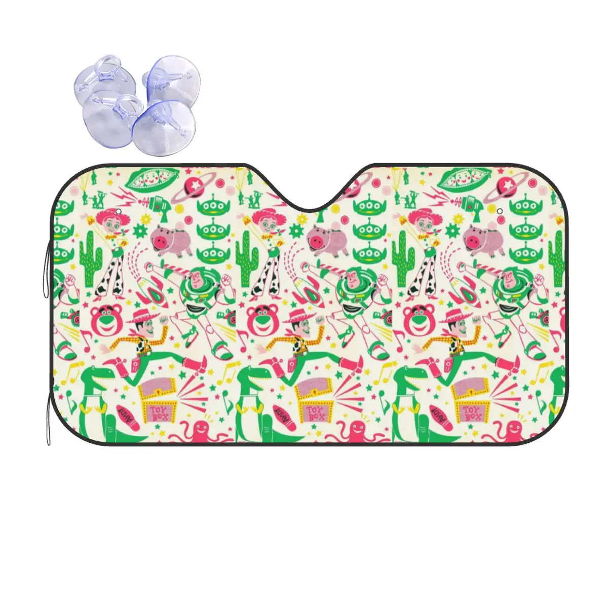 

Custom Toy Story Cartoon Windshield Sunshade Folding Blocks UV Rays Sun Visor Protector