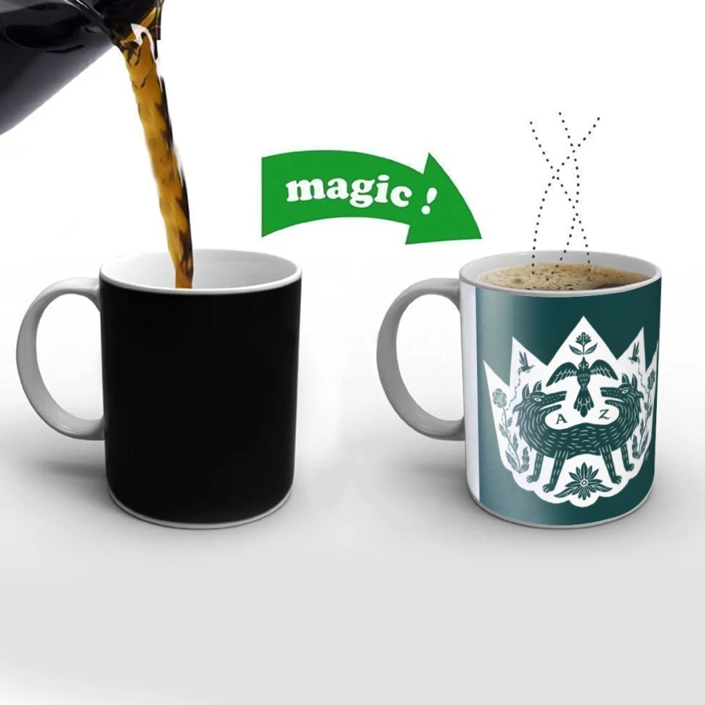 

King For The Day Creativity Change Color Chang mug Ceramic mug Hot Coffee Cup Breakfast Cup Mug Friend Gift