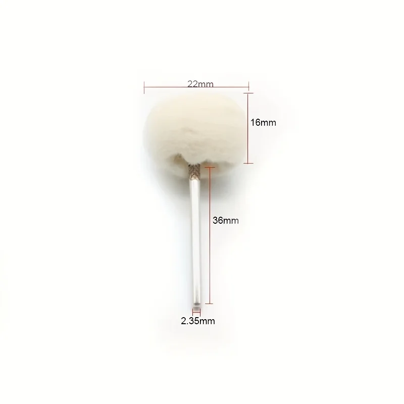 10/20/30 szt. Mini głowica szlifierska do polerowania, szczotka do polerowania metalu, akcesorium do narzędzi obrotowych