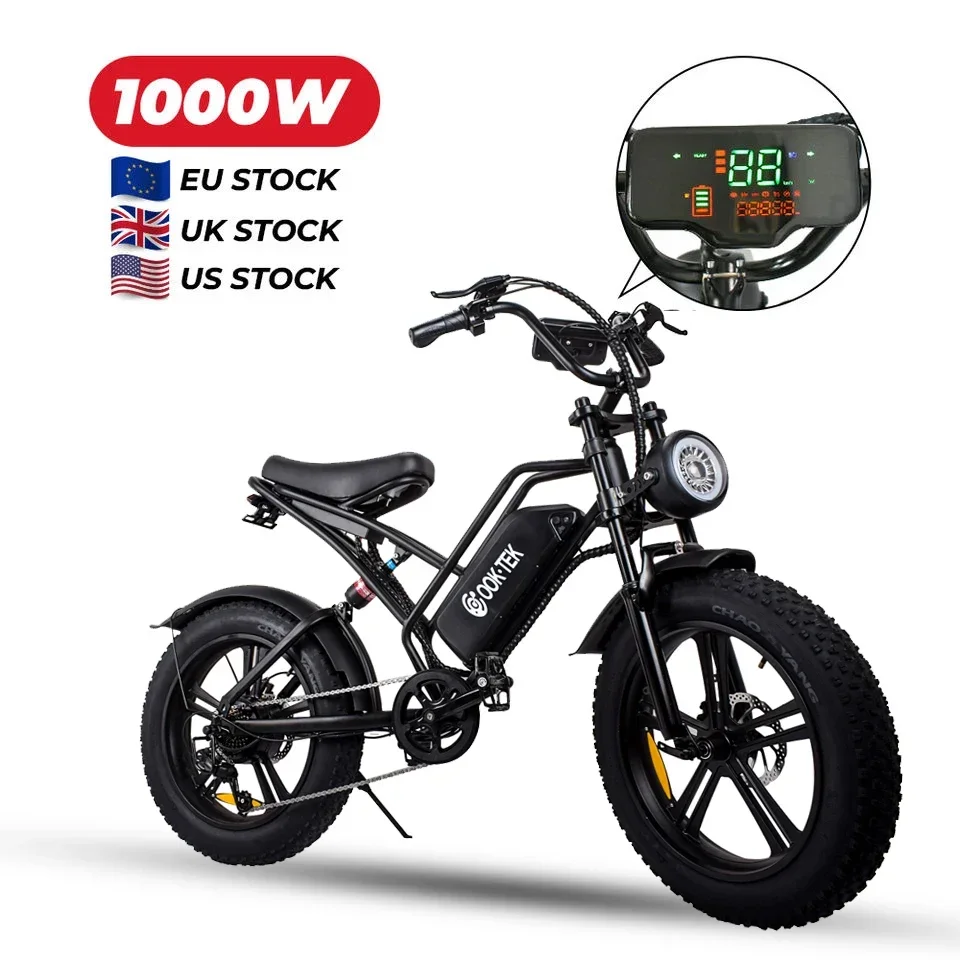 

China factory wholesale 20inch 1000W 750W motor E bike electric bicycle for adults motorcycle fat tire hybrid ebike