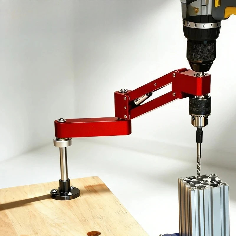 Tap Guide Stand Drill Press Tapping Attachment for Hand Drill Aluminum Profile DIY Vertical Horizontal Tool