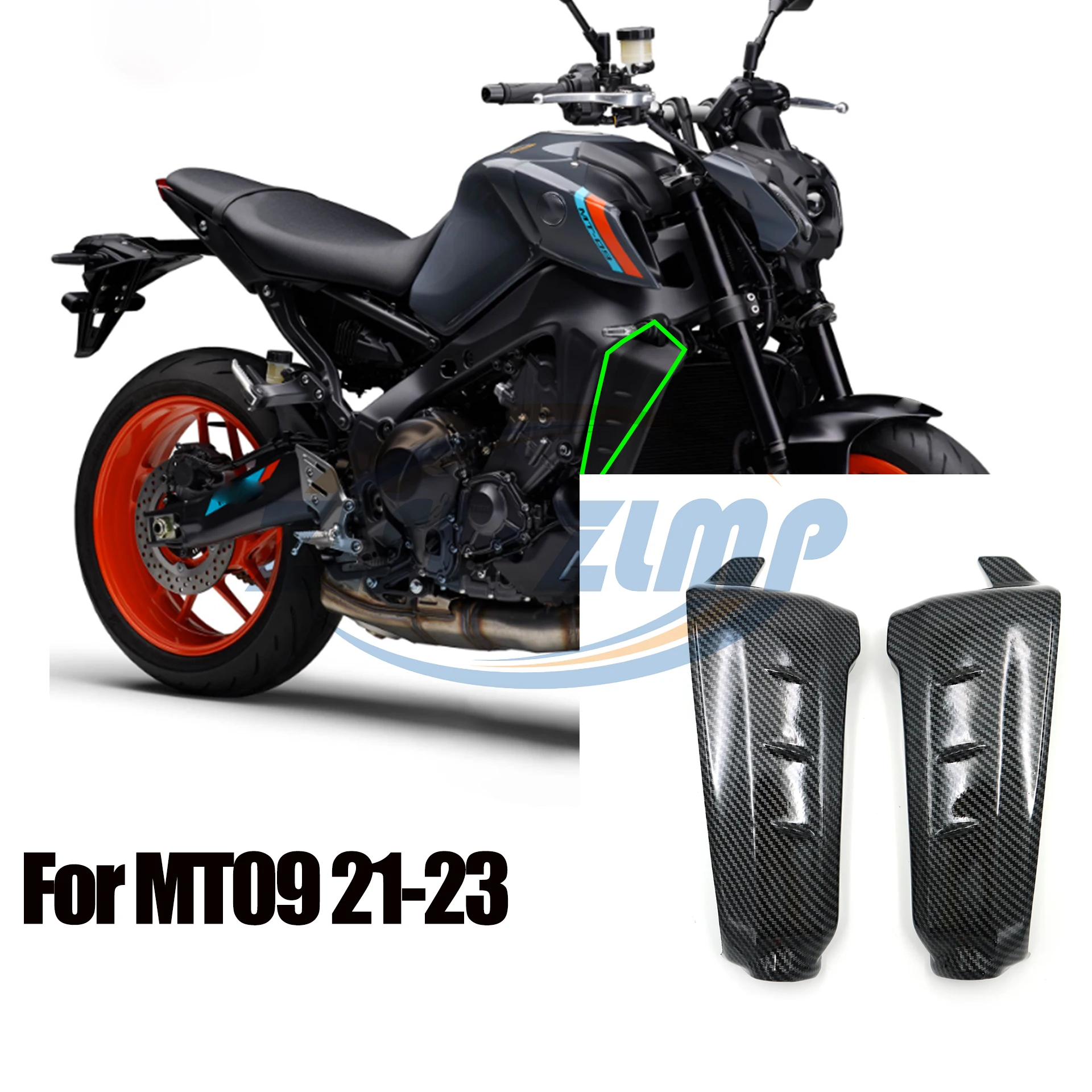 

for Yamaha MT-09 MT 09 2021 2022 2023Motorcycle Water Tank Side Plate Fairing Side Tank Plate Cover Fairing Accessories motorc