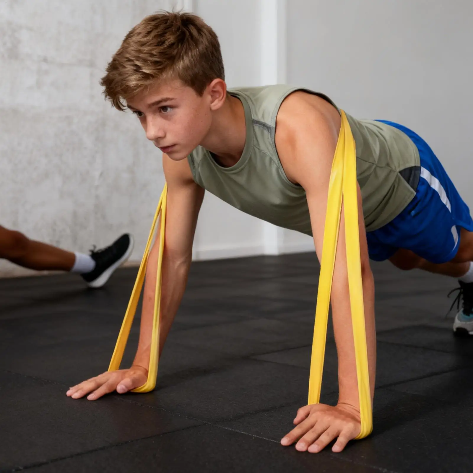 Fitness-Elastikband für Sportbegeisterte, Widerstandsband zur Körperformung, tragbares Band für Krafttraining, Taillen- und Beintraining, Hilfsband