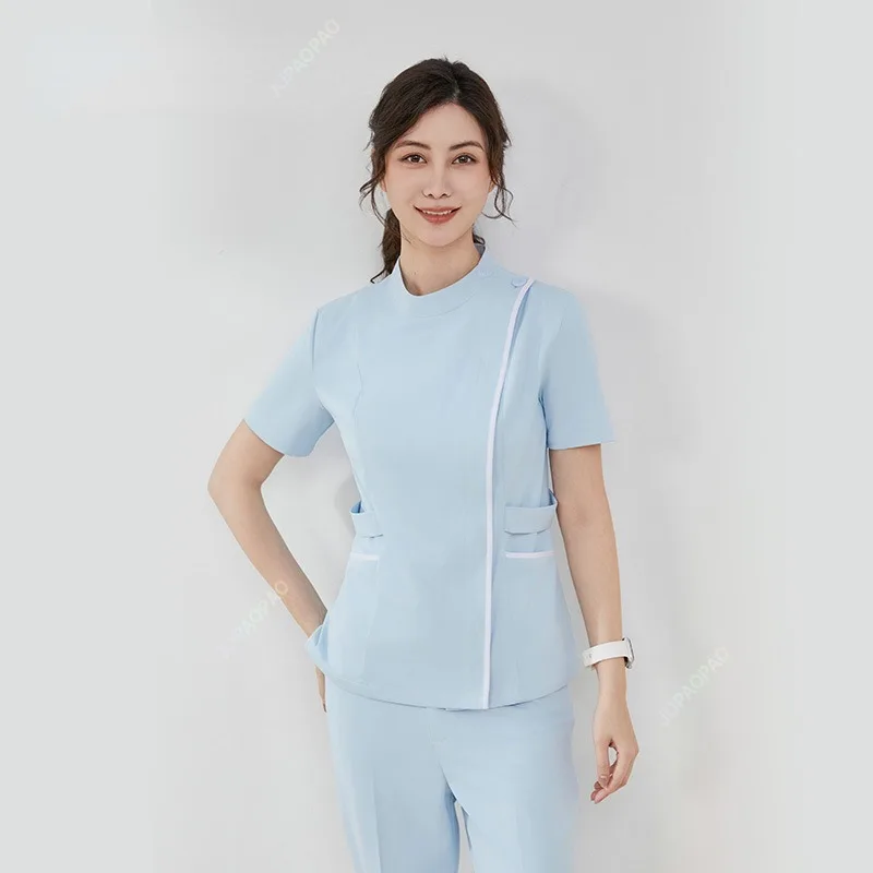 Odontologia-Uniforme Médico para Mulheres e Homens, Conjunto de Enfermeira, Vestuário de Trabalho Feminino, Vestuário de Trabalho, Novo Uniforme