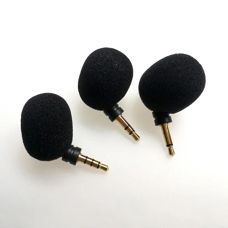 3.5mm Jack Microphone Mini Condenser Mono/ Stereo/ 3.5mm Aux Flexural Bendable Audio Mic for Mobile Phone PC Laptop