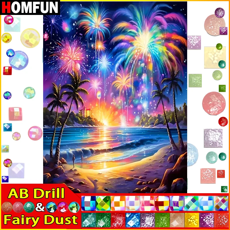 HOMFUN Fairy Dust AB Diamond Painting 