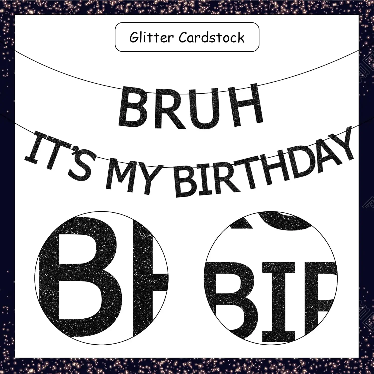 Bruh it's My Birthday Decorations Black Banner Preteen and Teen Boy Birthday Decor Bruh forniture per feste di compleanno