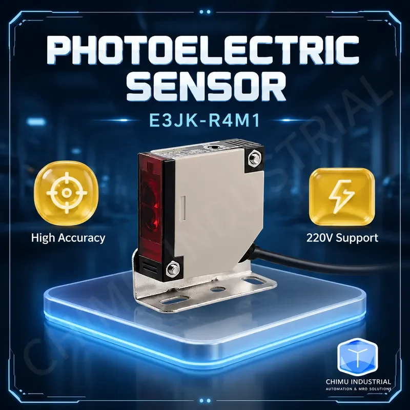 【CHIMU INDUSTRIAL】 for E3JK-R4M1/2 Photoelectric Sensor Retro-reflective with Reflector DC24V AC220V