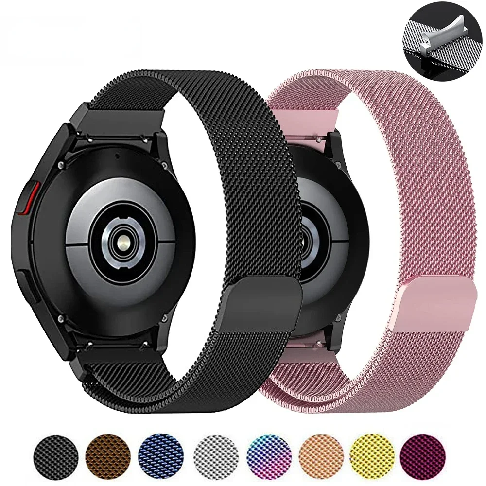 

Milanese Loop Strap For Samsung Galaxy Watch 5/4/4 Classic 44mm 40mm 46mm 42mm No Gaps Metal Bracelet Galaxy Watch 5 pro Band