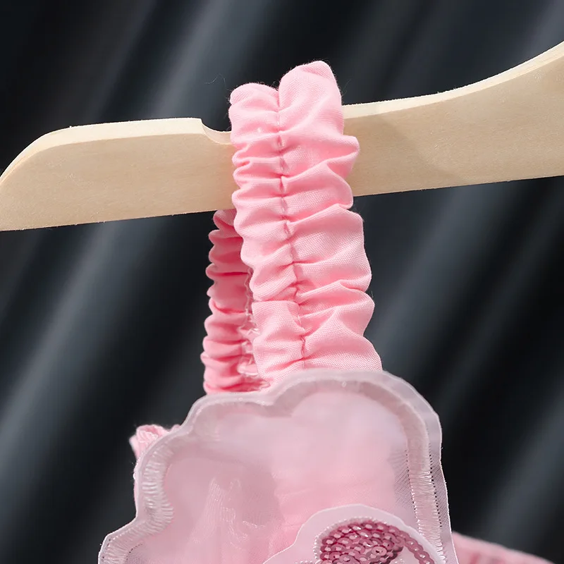 Ärmelloses Tüllkleid mit 3D-Schleife für Mädchen - Perlenriemen & Netzrock, Feenparty-Outfit & Alltagskleidung Blumenmädchenkleider – Detail 15