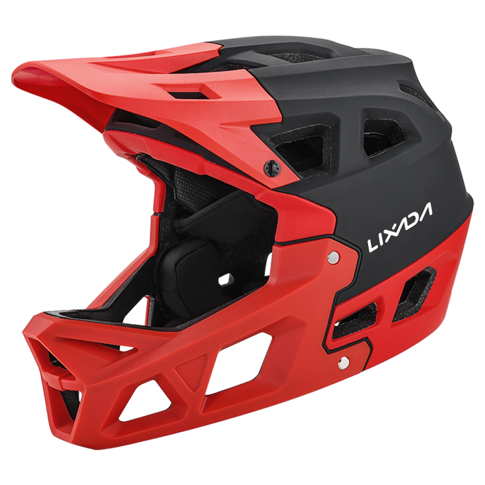 

LIXADA ZL-B068 Full Face Mountain Bike Helmet Adult Racing Downhill MTB Helmet for Men/Women Mountain Bike Helmet with Visor