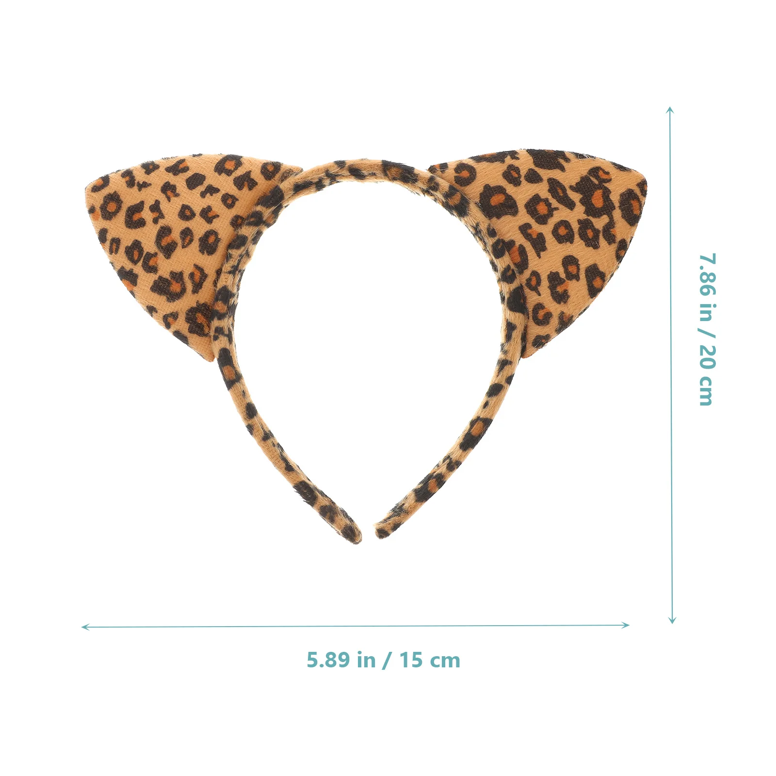 

3Pcs Leopard Headbands Premium Hair Accessories for Women Flexible Durable Party Banquet Ears Band Leopard Headband