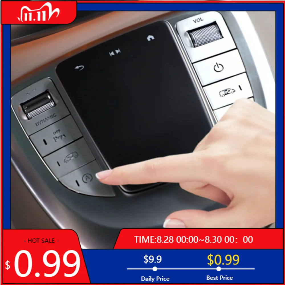 

Interior Stickers For Mercedes-Benz V class V260 W447 2017-2023 ABS Car Center Console Mouse Button Decorative Stickers Auto Int