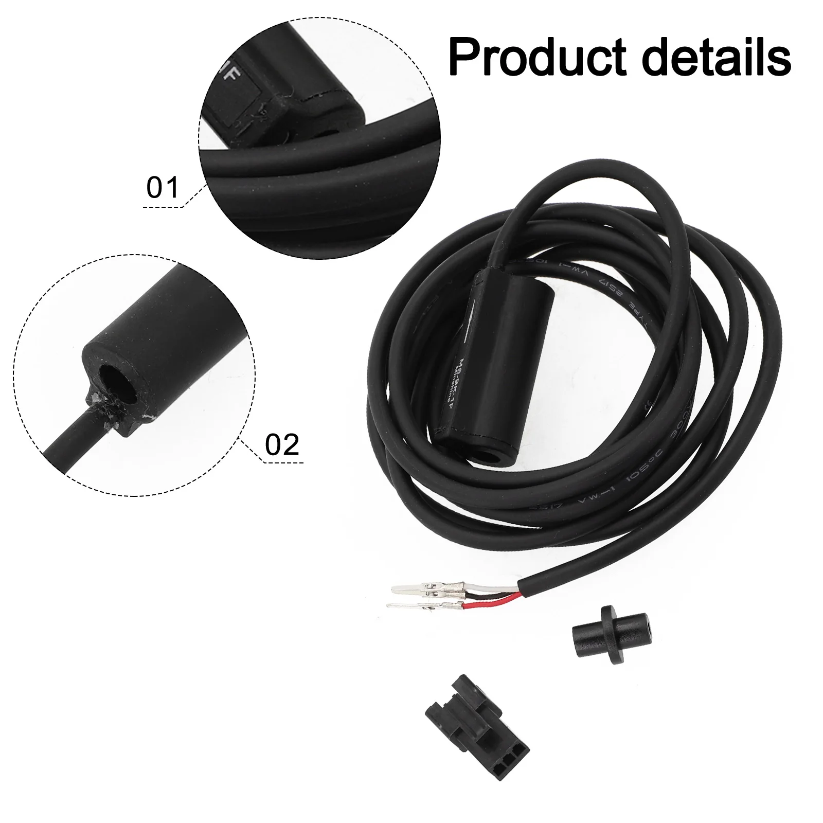 

Проводной датчик тормоза, датчик скорости колеса, 1 шт., компоненты велосипеда, аксессуар для велосипеда, черный, замена электрического велосипеда для велоспорта