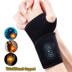 Electric Wrist Heating Pad 3 Level Heated Wrist Massager Hot Therapy for Carpal Tunnel Relief Tendonitis Wrist Support Pad Brace