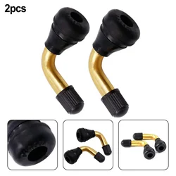 2pcs Electric Scooter Tyre Valves Stem 90 Degree Tubeless Valve Replacement Fits For 0.453