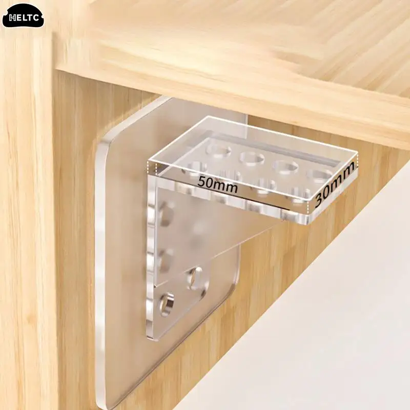 2/4pcs Adhesive Shelf Support Pegs For Kitchen Bedroom Closet Cabinet Shelf Support Clips Wall Hanger Sticker Bracket Holder