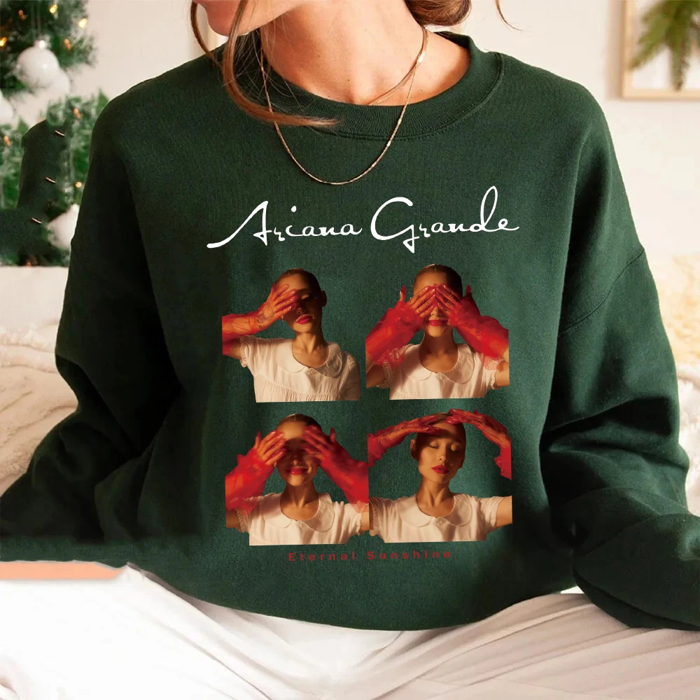 Ariana Grande Eternal Sunshine Sweatshirt Man Woman Crewneck Streetswear Hoodie Fans Gift